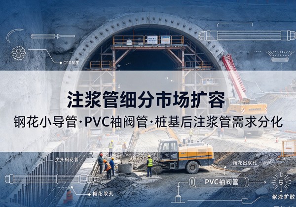 奎屯注浆管细分市场扩容，隧道钢花小导管、PVC 袖阀管、桩基后注浆管需求分化